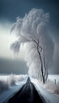 雾凇雪景