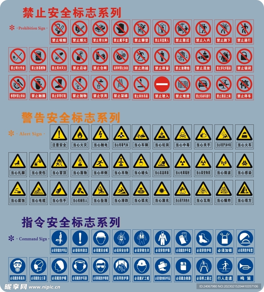 警告安全标志