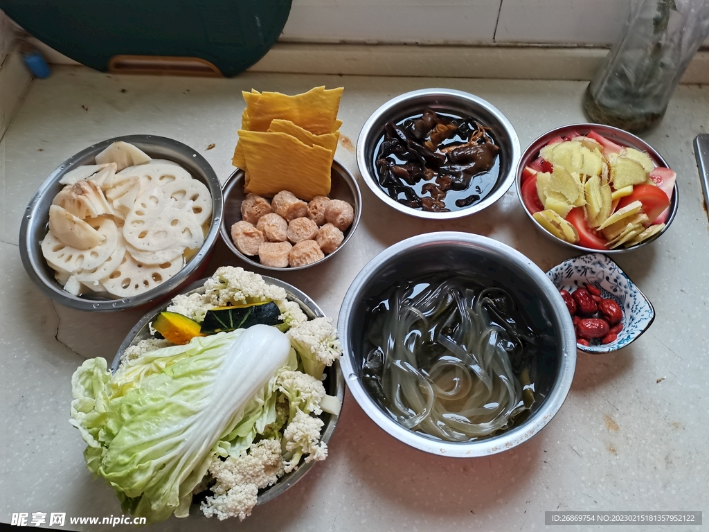 火锅食材摄影图__生活素材_生活百科_摄影图库_昵图网