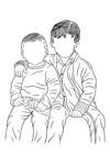 兄弟插画 