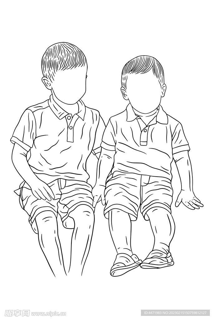 兄弟插画 
