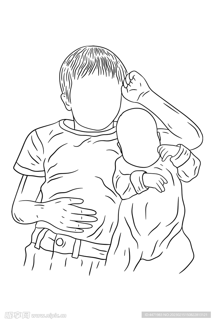 兄弟插画 