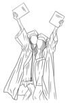学士服学生