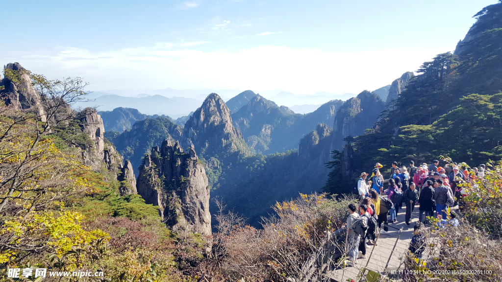 黄山景区美丽的大山美景