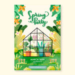 春天来了春季活动促销海报图片