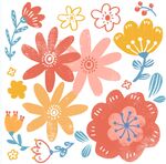手绘花朵插画