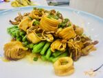 鱿鱼圈配豆角