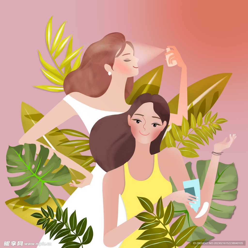 美容插画