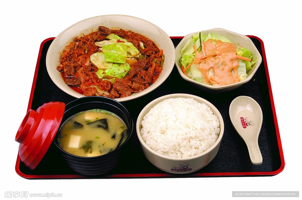 泡菜豚肉定食