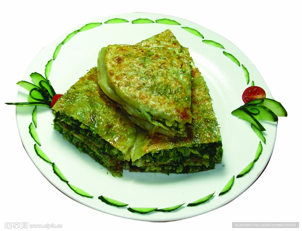千层素菜饼