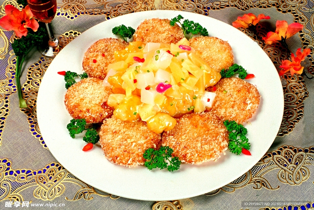 沙津虾球土豆饼