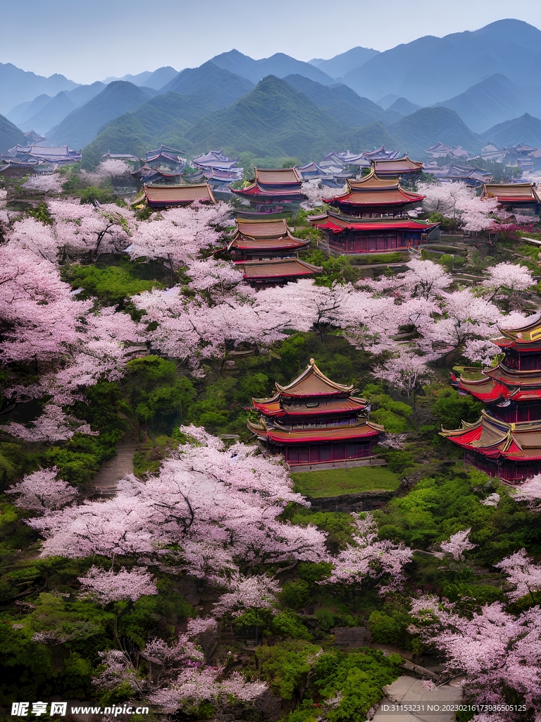 樱花风景