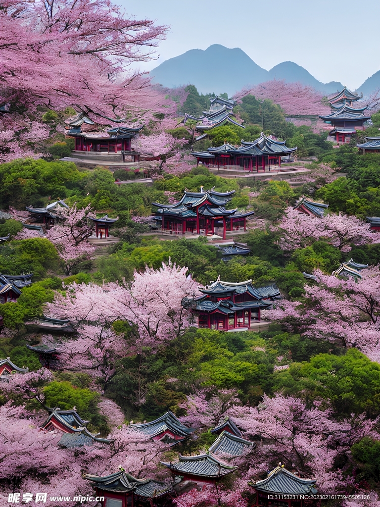 樱花风景