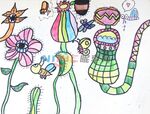 花草儿童画