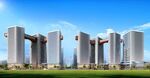 未来概念建筑效果图