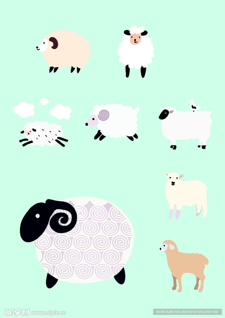 卡通羊