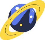 数据星球矢量素材