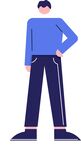 工作自信男矢量素材