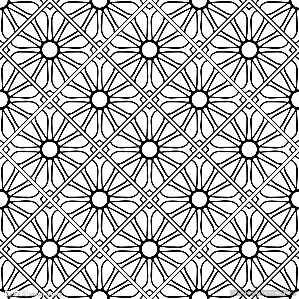 黑白花纹