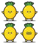 卡通菠萝