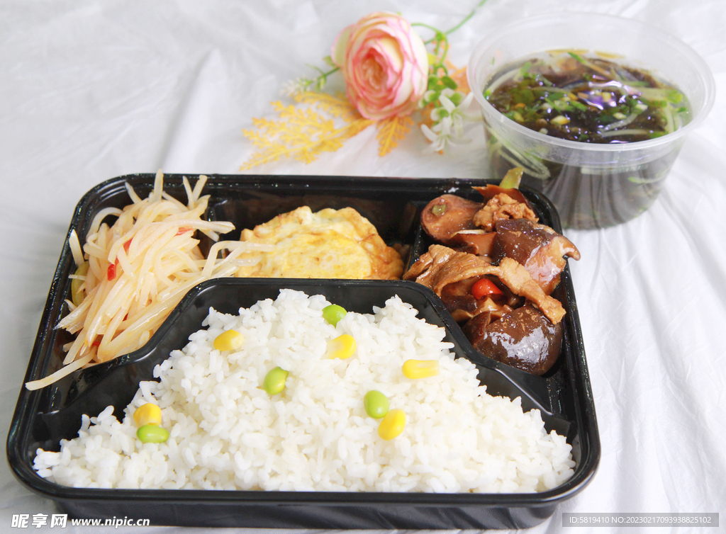 香菇肉套餐