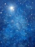 蓝色梦幻星空背景素材
