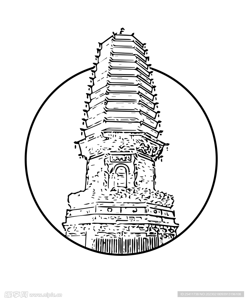 塔线笔画