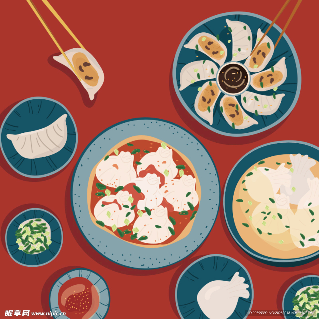 美食饺子