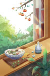 柿子树