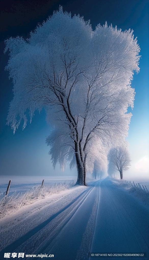 雾凇雪景