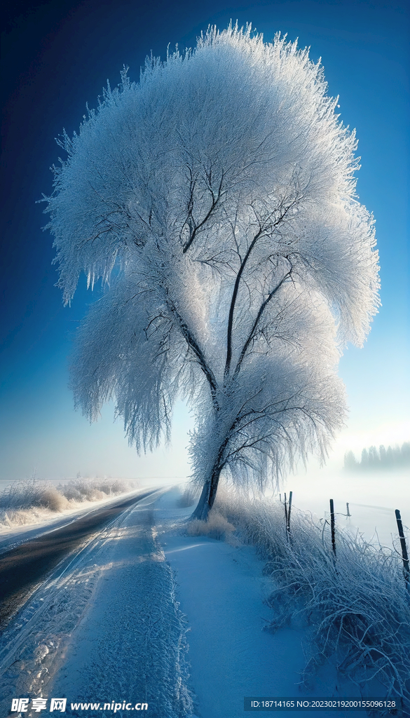 雾凇雪景