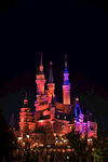 上海迪士尼城堡夜景
