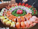 鱼 卷 花 日本 寿司 海鲜 