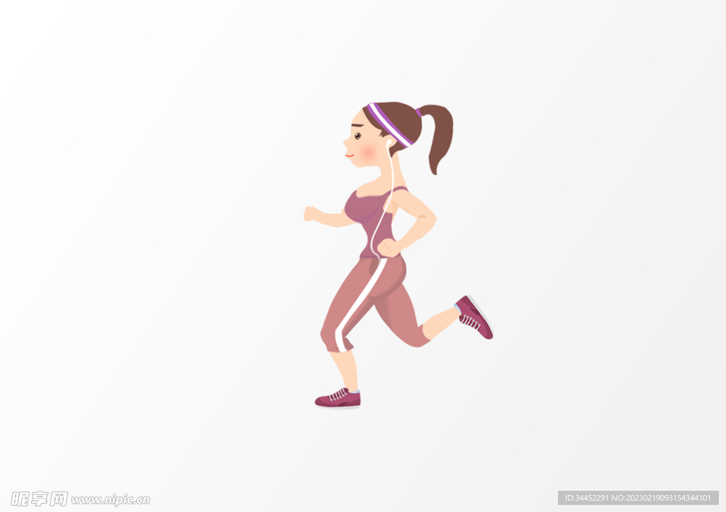 跑步女孩