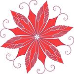 花瓣漩涡矢量素材