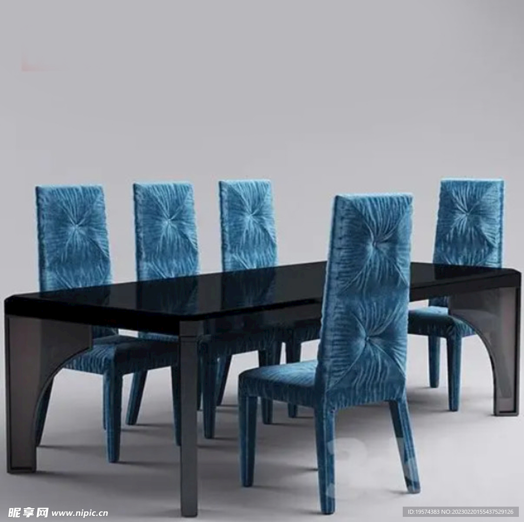 C4D模型北欧桌椅