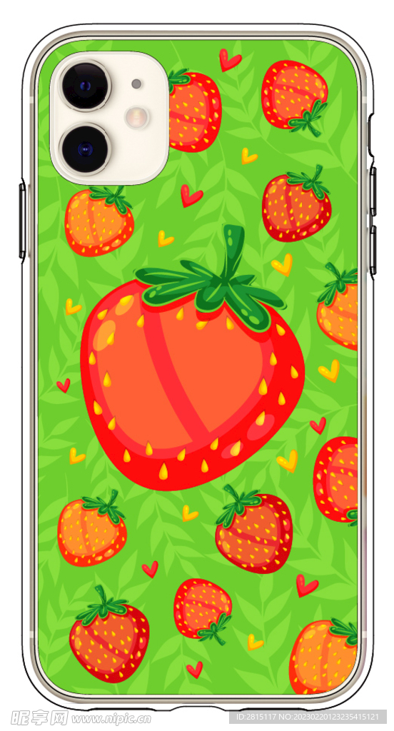 创意手机壳 保护壳效果图 草莓