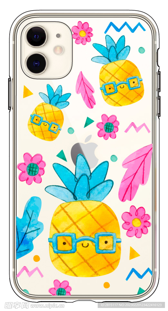 创意手机壳 保护壳效果图 菠萝