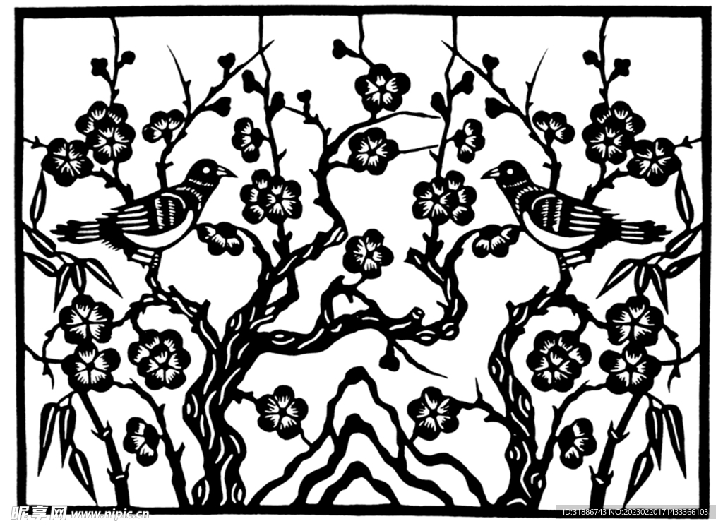 剪纸画