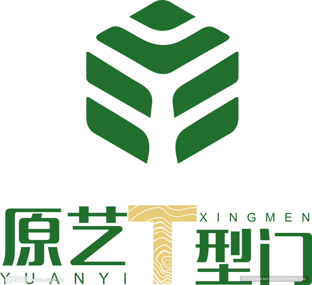 原艺木门logo