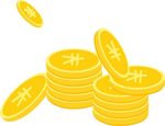 金币堆矢量素材