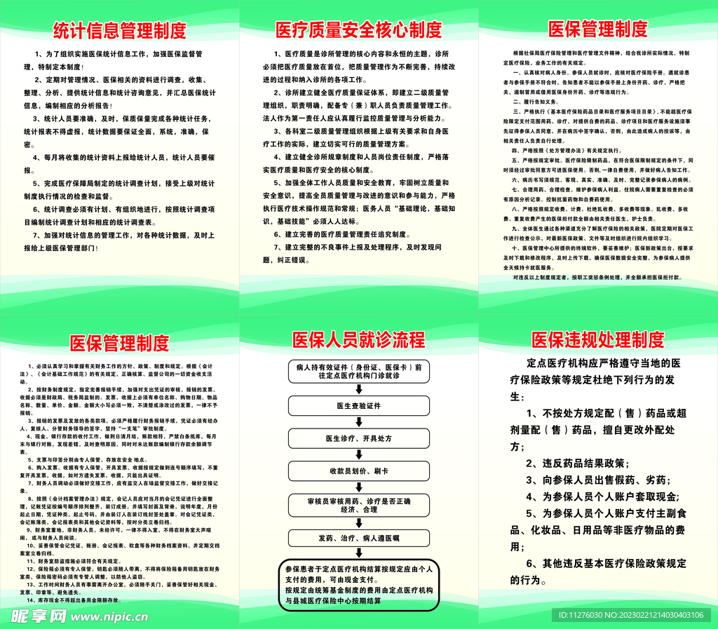 新版诊所医保卡管理制度
