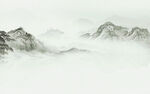 新中式水墨山水画壁画