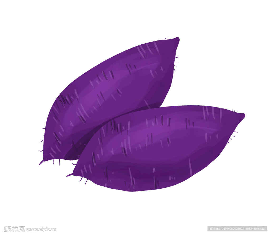 手绘紫薯