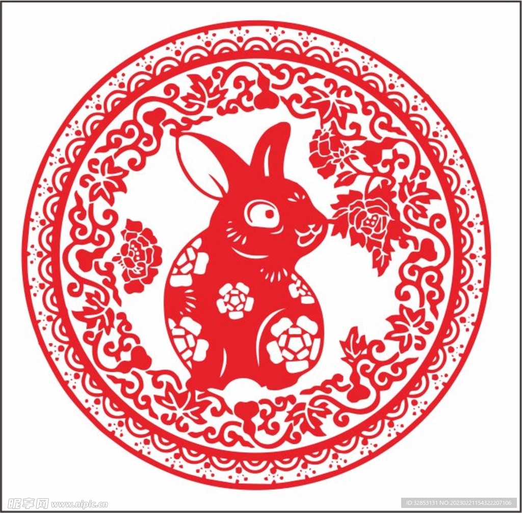 兔年剪纸