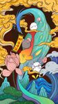 竖版手绘插画