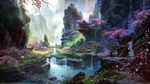 古风 传统建筑 山水风景 亭台