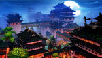 古风 传统建筑 山水风景 亭台