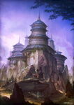 古风 传统建筑 山水风景 亭台