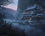 古风山水风景亭台